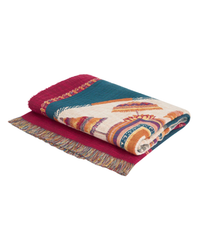 Cotton Jacquard Throw Blanket With Mandala Motif (140 x 180 Cm)