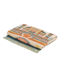 Cotton Jacquard Throw Blanket With Mandala Motif (140 x 180 Cm)