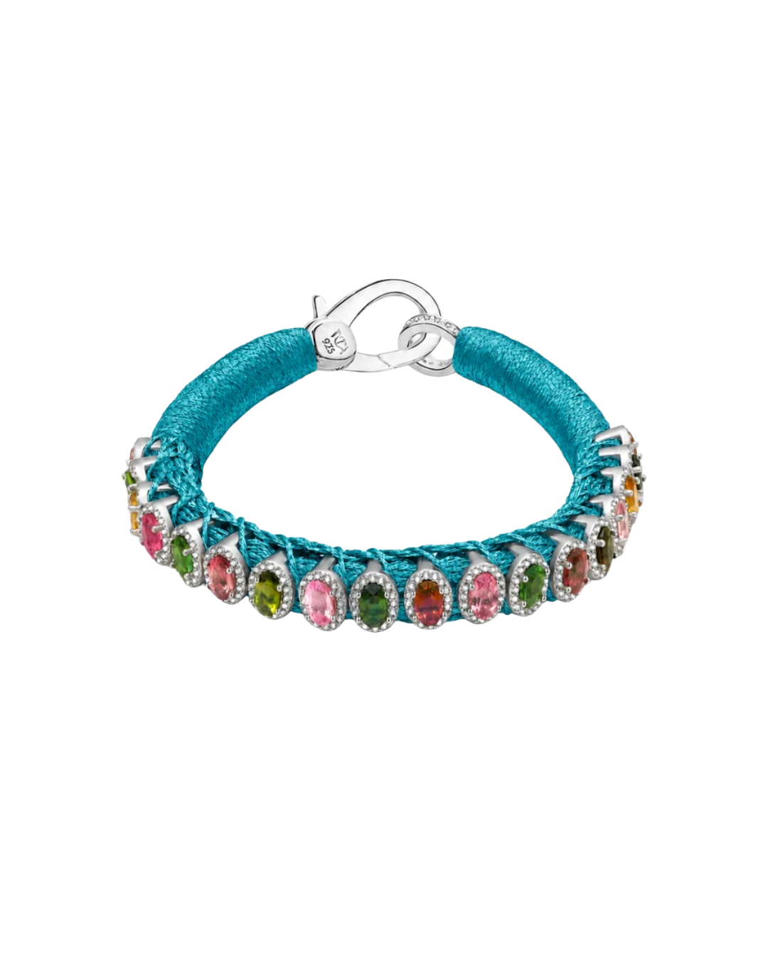 Rio Pacific Bracelet With Rainbow Tourmalines And Diamonds