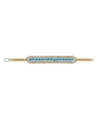 Santos Gold Bracelet W/ Topaz And Diamonds
