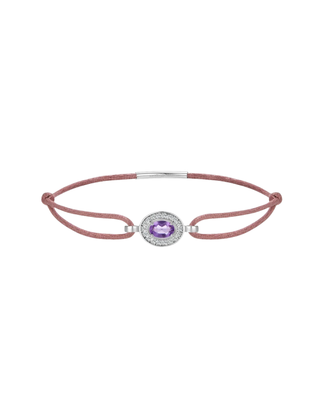 Petal Forever Bracelet W/ Amethyst And Diamonds