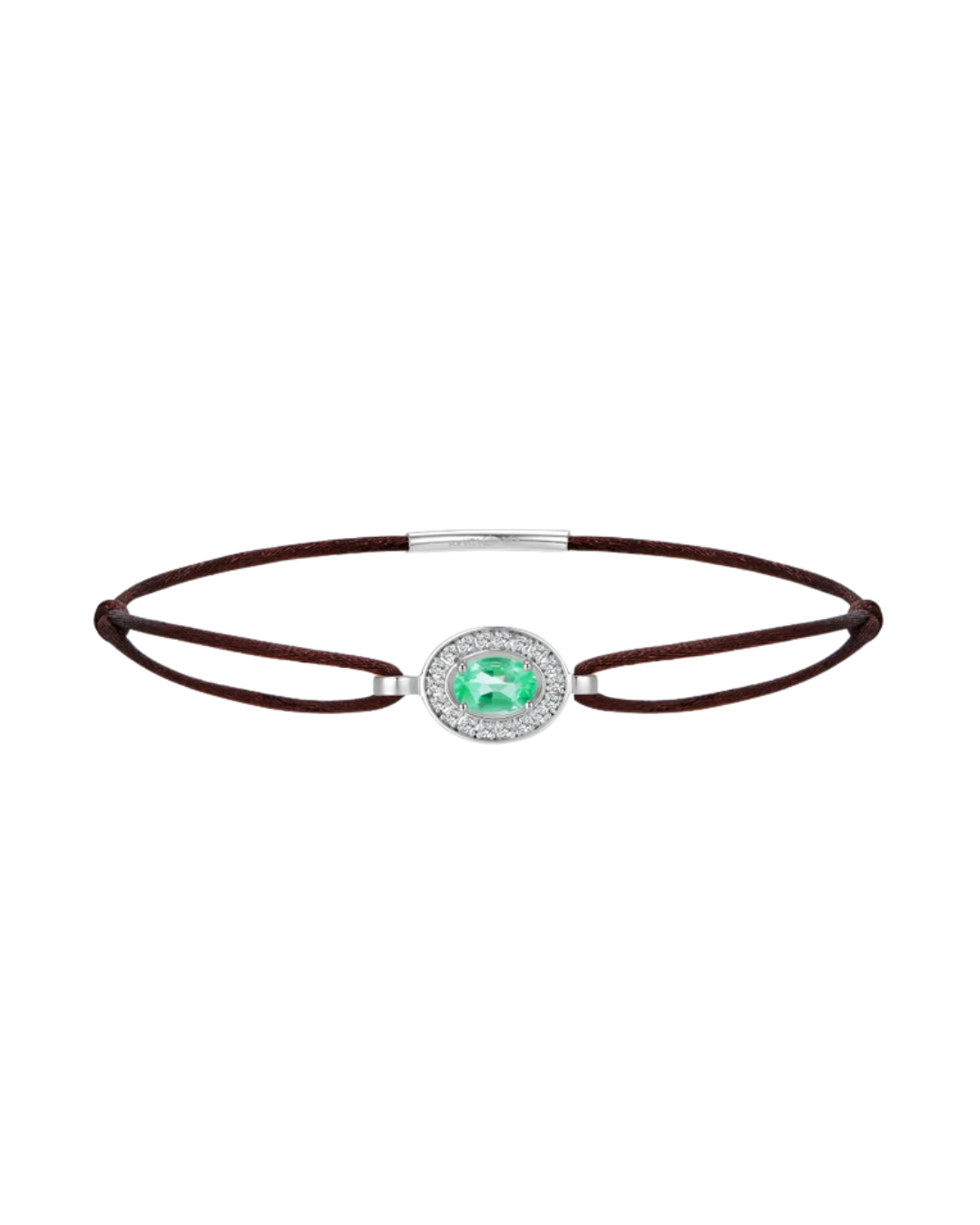 Choco Forever Bracelet W/ Emerald And Diamonds