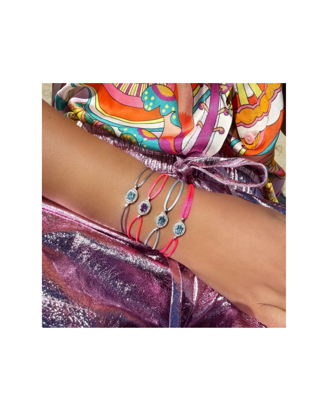 Sky Forever Bracelet W/ Amethyst And Diamonds