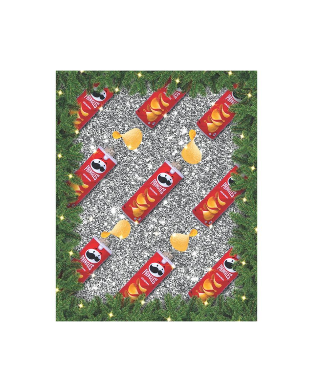 Ornament Glass Opal Red Pringles (12 Cm)