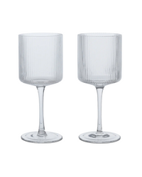 Ripple White Wine Glasses - Set Of 2