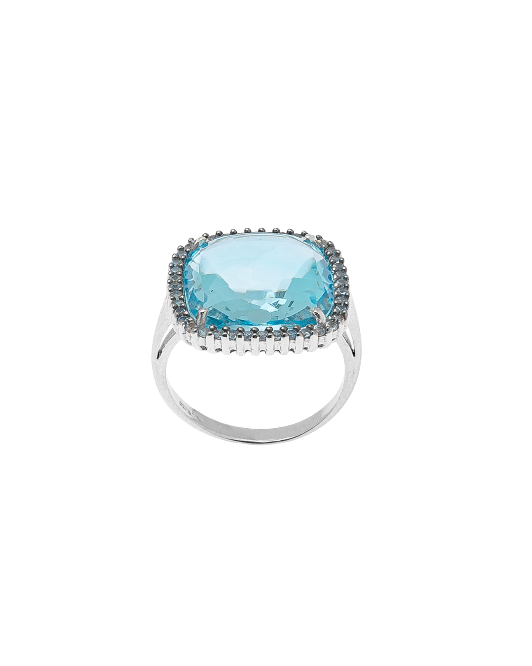 Gold Ring With Blue Topaz
