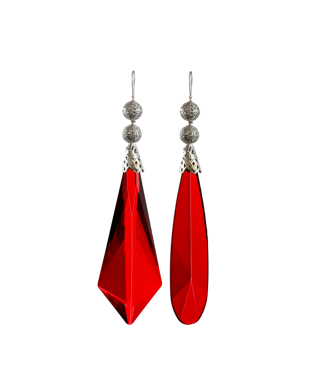 Glass Crystal Transparent Red Mix2 (12 Cm)