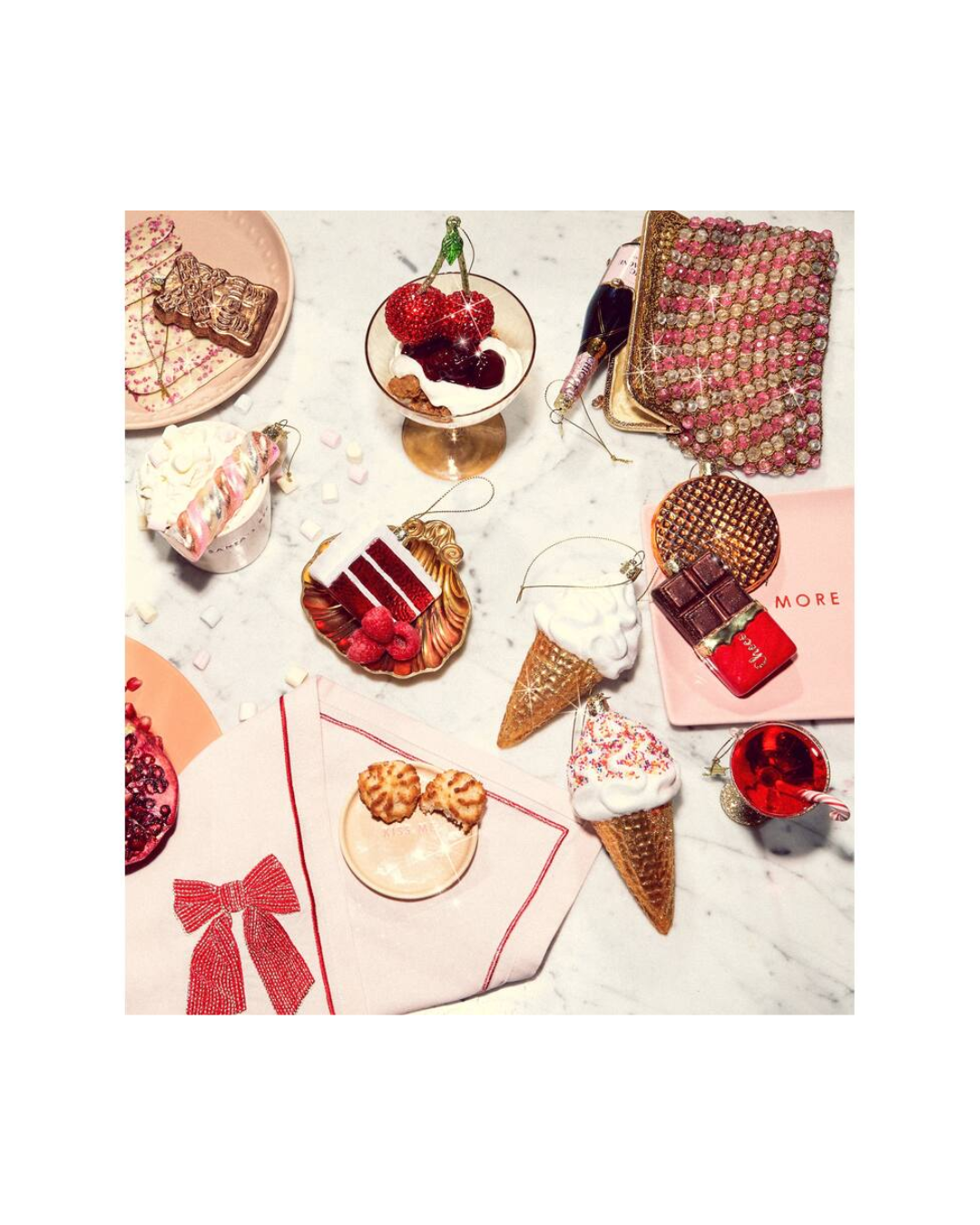 Ornament Glass Dark Brown Chocolate Bar (11 Cm)