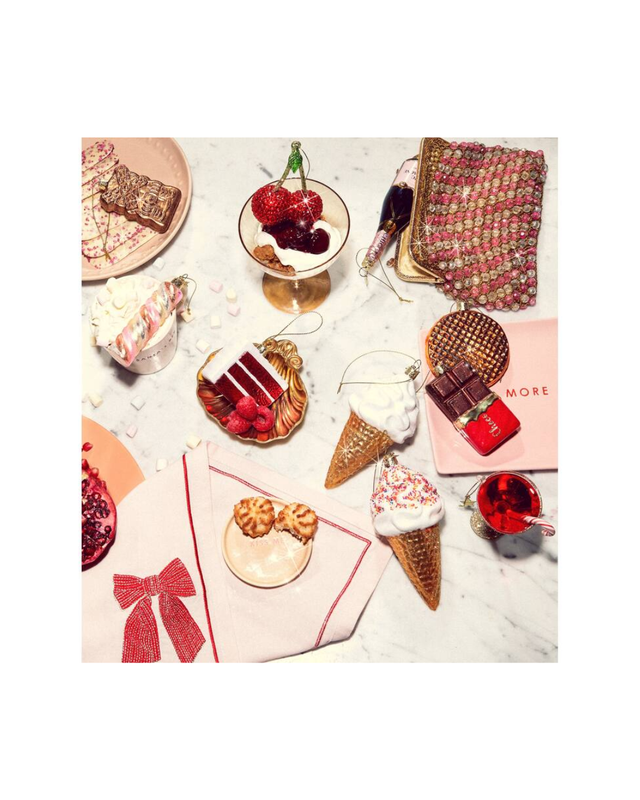 Ornament Glass Dark Brown Chocolate Bar (11 Cm)