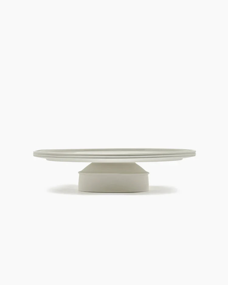 CAKE STAND SLATE DUNE/ALABASTER DUNE