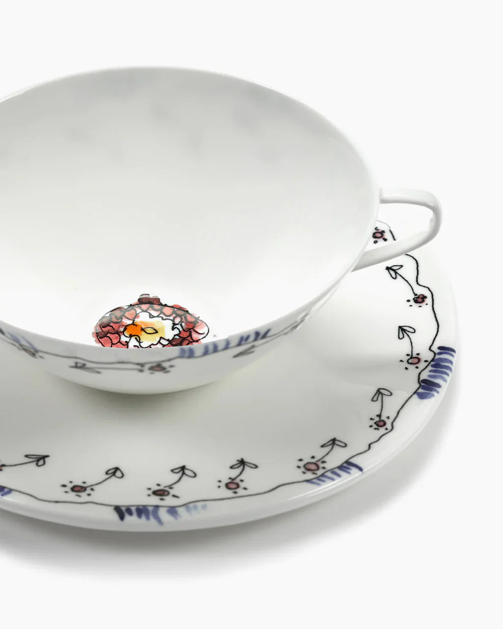 TEA CUP + SAUCER- Anemon