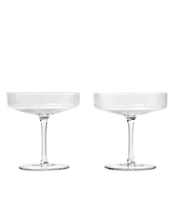 Ripple Champagne Saucers (set of 2)