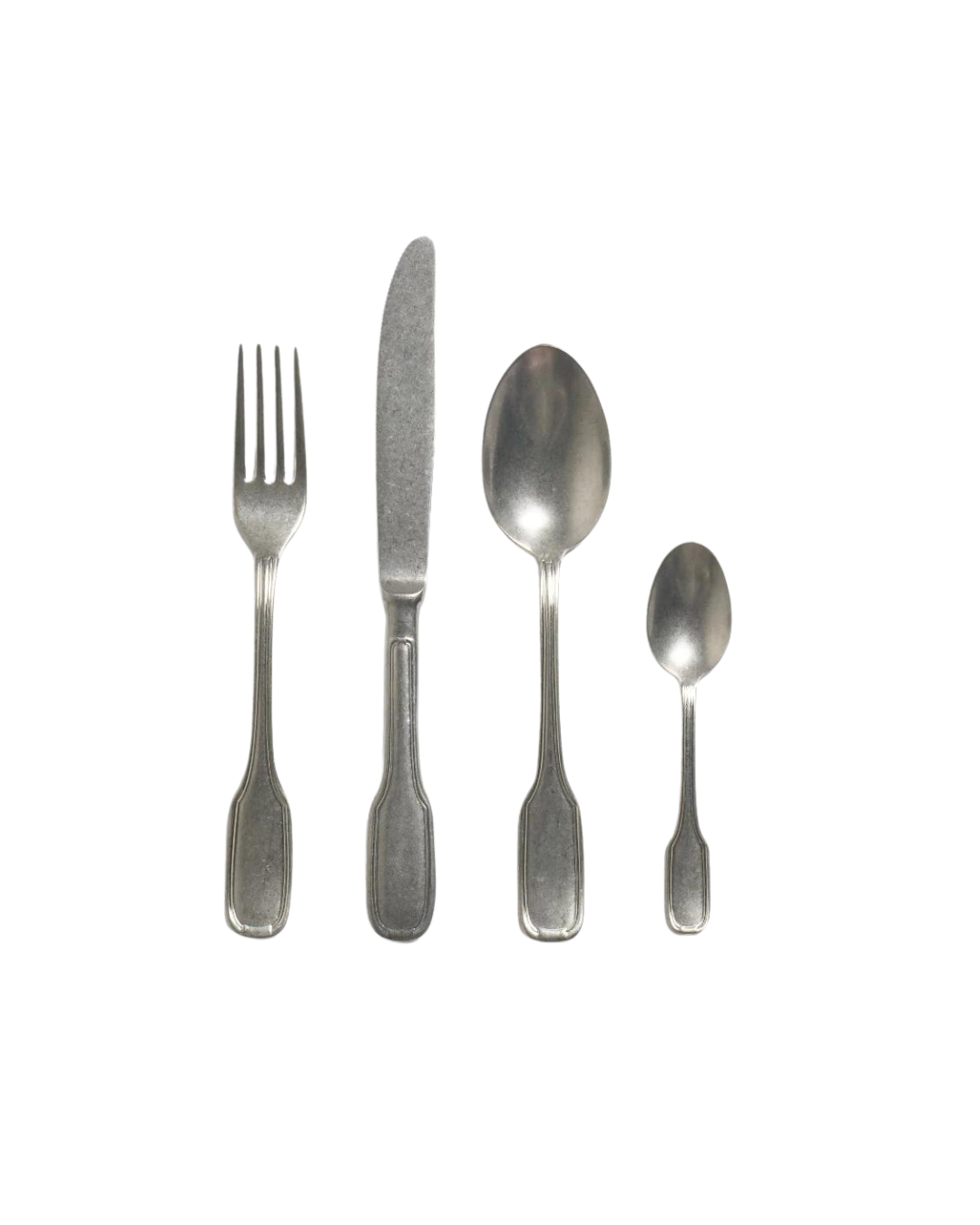 Set 24 Pieces Cutlery Silver matt finish