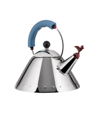 Kettle With Handle And Design Bird Whistle In Stainless Steel