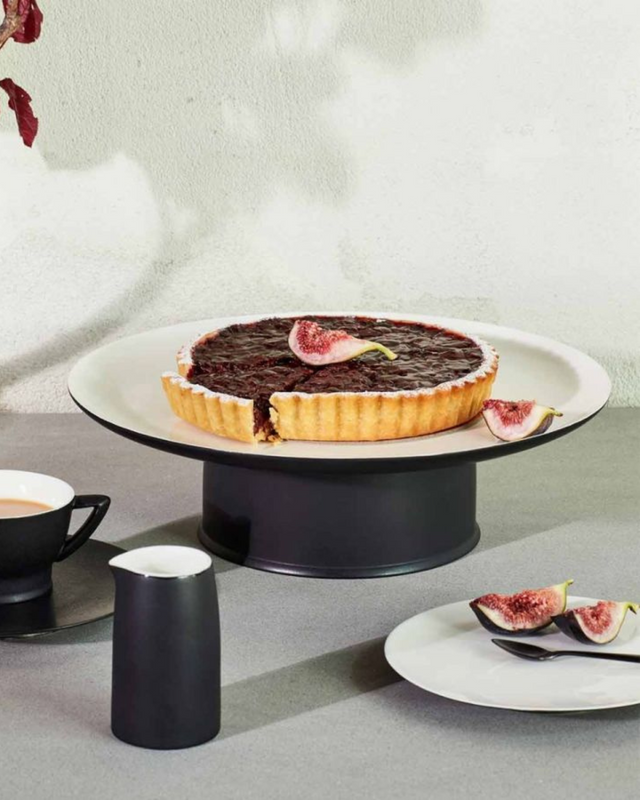 Ra Black Off/White Cake Stand