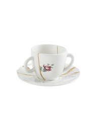 Kintsugi Coffee Cup With Saucer