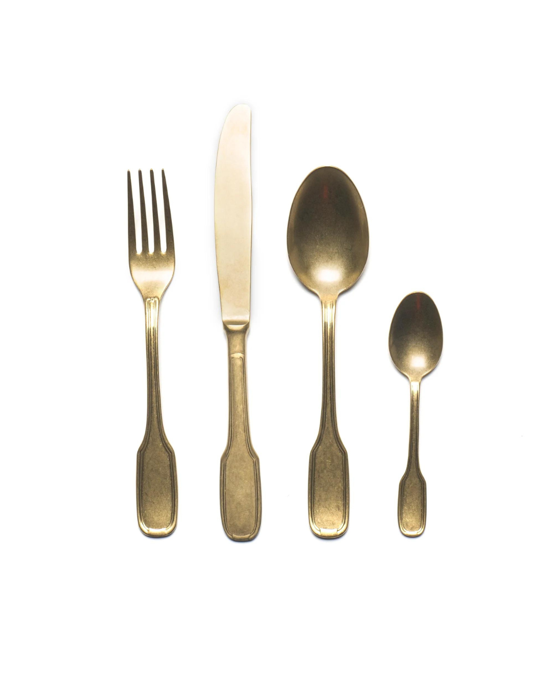 Set 24 Pieces Cutlery Gold matt finish