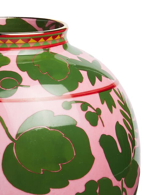 BUBBLE VASE PORCELAIN WILDBIRD ROSA/VERDE