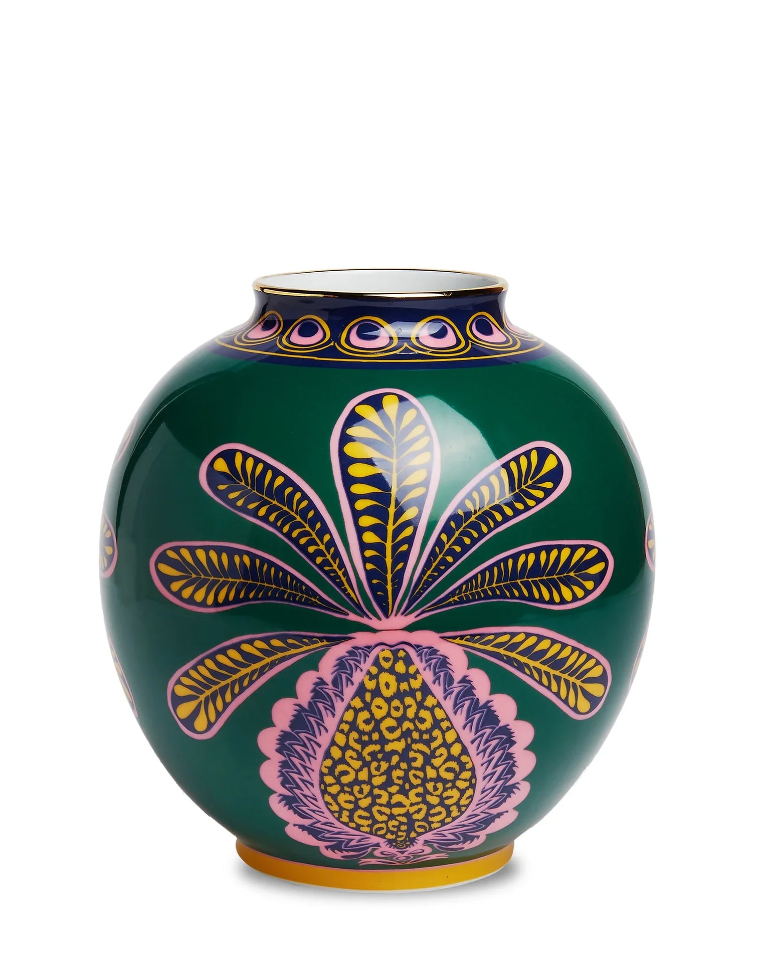 BUBBLE VASE PORCELAIN BIG PINEAPPLE VERDE