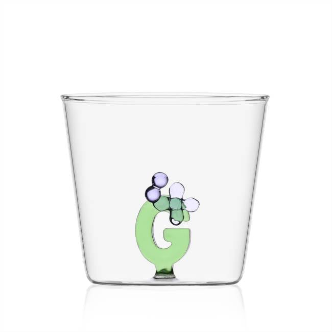 GREENWOOD BLOOM ALPHABET TUMBLER G