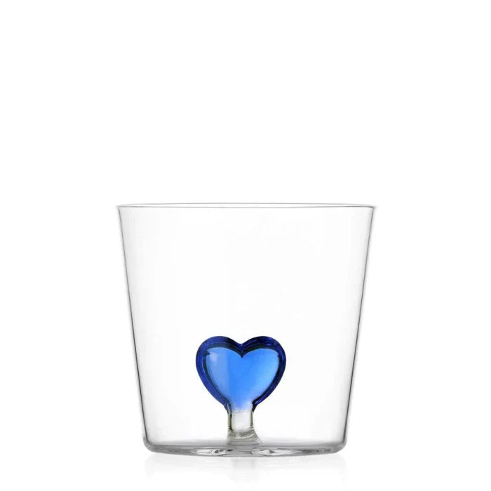 CUORE BLUE HEART GLASS